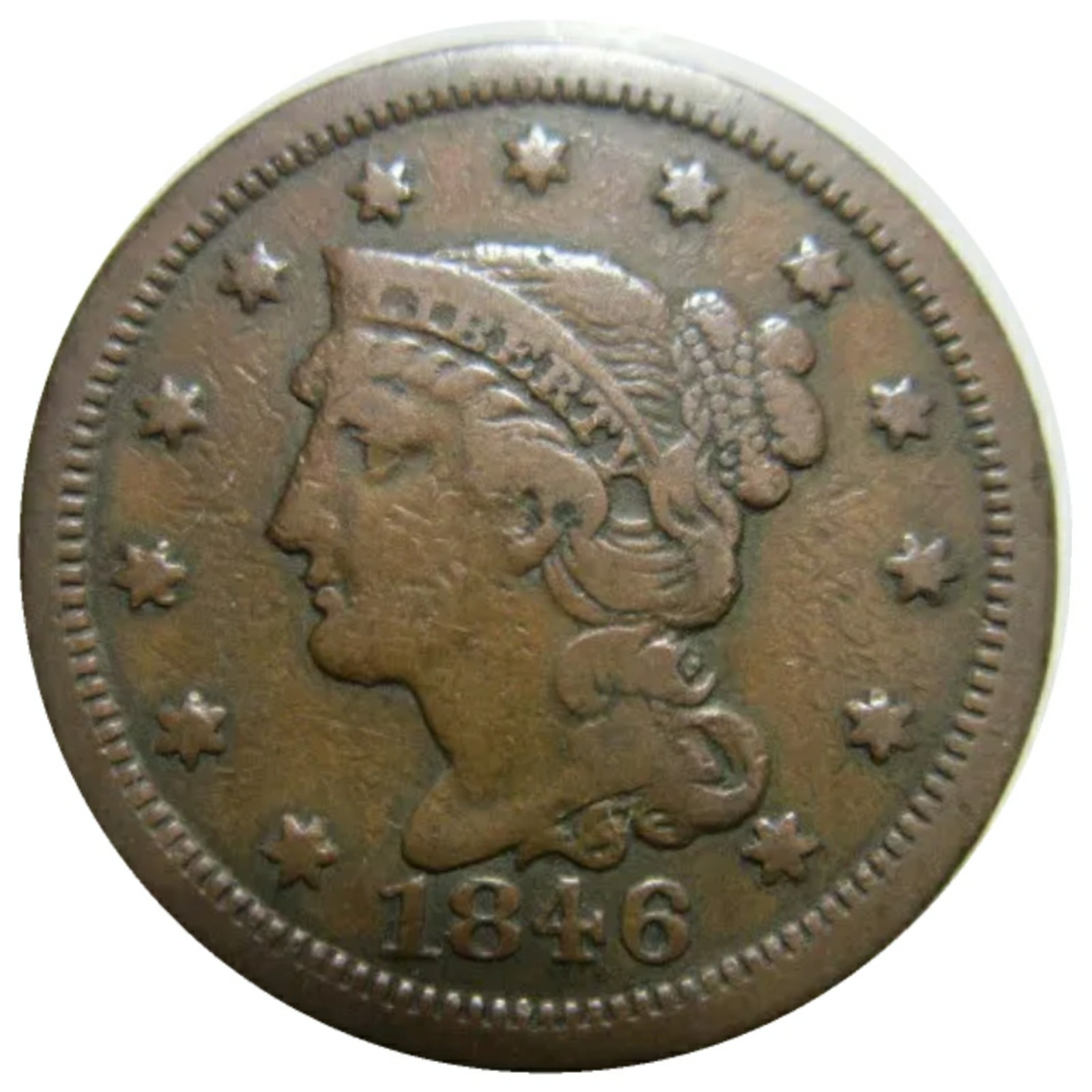 1846-1c-Braided-Hair-Large-Cent-#3